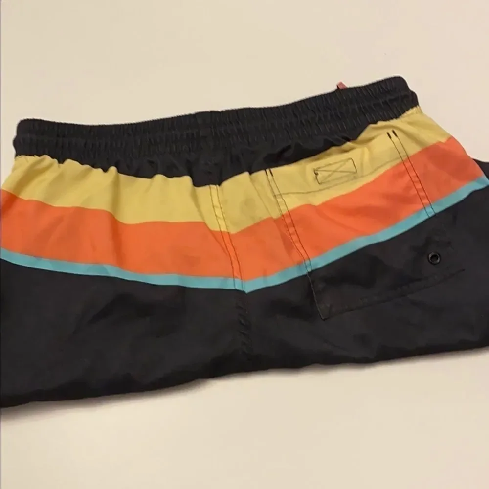 Old Navy Swim Trucks Charcoal Grey Multi Medium